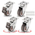 1.5 Inch Caster Wheels for Small Furniture, Heavy Duty Casters Set of 4 with Brakes
