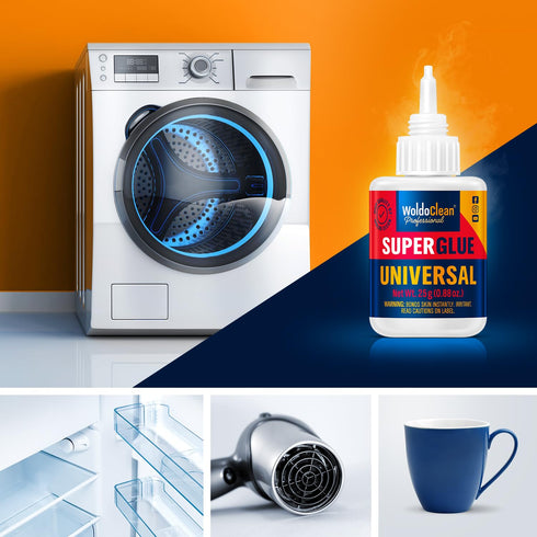 Super Glue for All Purpose - 25g Extra Strong, Waterproof, Heat-Resistant Clear Glue with Precise Nozzle