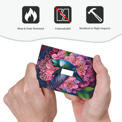 HTSAHKV Hummingbird 3 5 Inch Floral Wall Plate Light Switch Cover Single Gang Outlet Faceplate Print Plate Cover X