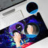 Large Gaming Mouse Pad - Anime Night Sky Custom Desk Pad, Non-Slip Rubber Base, Portable for Office, Game
