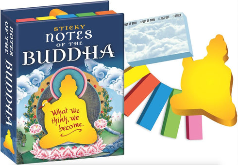 The Unemployed Philosophers Guild Sticky Notes of The Buddha, 3.25" by 4.25" Booklet with Individual Notes