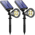 URPOWER Solar Lights Outdoor, 2-in-1 Solar Spot Lights Waterproof with 2 Lighting