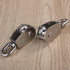 2Pcs 25MM Single Pulley Block in 304 Stainless Steel M25 - Loading 400kg, Silver