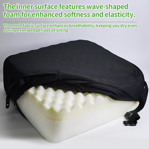 varrisin 5.9" 17.7x15.7x5.9 Inch Extra Thick Chair Cushions, Office Chair Booster Seat Cushion Foam Recliner Cushions