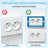 6pcs Electrical Box Extender, 1/2" Single Gang Receptacle Outlet Box Extenders for Electrical Box and Switches