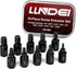 LLNDEI Screw Extractor Set, Hex Head Easy Out Bolt Extractor Set 10 Pieces, Multi-Spline Ez Out Stripped Extractor (1/8 -13/32 ) CR-MO, Stripped Fastener Tool