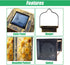RAINFALLARING Solar Lantern Elegant Yellow White Rose Bouquet Sunflowers Glitter Accents Outdoor Waterproof Hanging