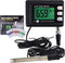 2 in 1 Temperature pH Monitor Meter Tester, 0~14.0 pH Automatic Buffer Recognition for Hydroponics and Water Testing