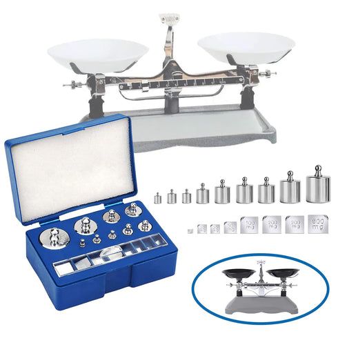 17 Pcs Calibration Weights Set, 10mg-100g Stainless Steel Calibration Weight Kit for Balance Verification
