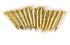 Brass Nails, 100 Pieces Round Head Gold Nails, 10mm 15mm 18mm 22mm Brass Tacks for Hanging Picture Frame Mirror