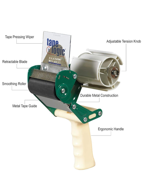 Tape Logic Aviditi SealSafe 3 Inch Packing Tape Dispenser Gun with Retractable Blade for Shipping