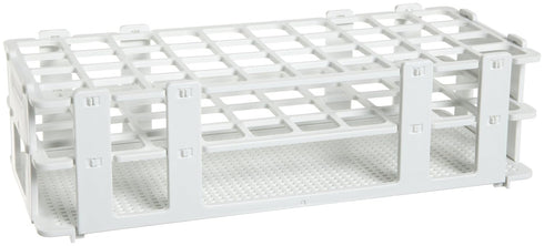 SP Bel-Art No-Wire Test Tube Rack, 40 Places, For 16-20mm Tubes, White