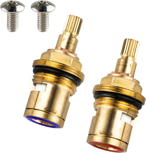 Brass Ceramic Stem Disc Cartridge G1/2" Replacement Valve for Faucet Repair Parts in Bathroom Kitchen