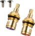 Brass Ceramic Stem Disc Cartridge G1/2" Replacement Valve for Faucet Repair Parts in Bathroom Kitchen