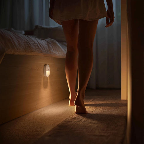 Closet 1-20LM Dimmable 3-Pack Lyridz Rechargeable Night Light, Motion Sensor Battery Nightlight, Mini Stick-on LED