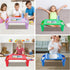 SanBouSi 4 Pcs Kids Floor Desk Stackable Lap Desk with Side Pockets Plastic Breakfast Laptop Trays for Writing Eating