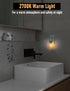 2-Pack 0.5W Modern Plug in Night Light with On Off Switch, LED Night Lights Plug into Wall Socket, Warm Baby Nursery