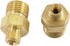 Forney 86152 Oxygen Acetylene Brass Fitting, Oxygen and Acetylene Hose Couplers, Adapters A to B Oxygen and Acetylene, Carded Pair by Forney
