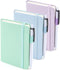 feela 3 Pack Pocket Small Notebook Journals, Mini Cute Hardcover College Ruled Notepad, 3.5”x 5.5”, Pastel Colors with