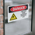 (2 Pack) OSHA Danger Sign Fire Pump Room Authorized 14 Inch X 10 Inch Vinyl Label Decal Sticker