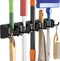 Lifewit Mop and Broom Holder Wall Mount, Heavy Duty Cleaning Supplies Organizer, 5 Slot 6 Hooks, Easy Install
