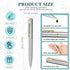 Teling 72 Pcs Small Ballpoint Pen Mini Pens Bulk 4 Inch Short Small Pens Tiny Pen Ink Ballpoint Pens for Notebook Pockets Signature Notepads School Office(Silver, Gold) by Teling