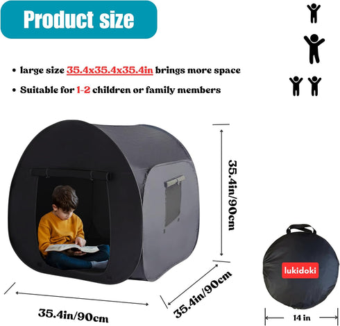 Sensory Tent for Kids with CPC Certification - Sensory Calm Corner Helps Autism, ADHD, SPD Children Relax, Reduce