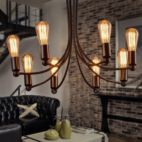 6-Pack Bulbs, ST64 40W E26 Dimmable Bulbs HESSION Vintage Edison Base Amber Glass Warm White Filament Antique