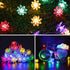 50 ITICdecor Solar Flower String Lights Outdoor Waterproof LED Solar String Lights for Outside Decorative for Garden