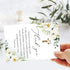 50 FYSUIMU Pcs Funeral Thank You Cards Bulk with Envelope Sticker Floral Sympathy Blank Note Cards White Flower Cross