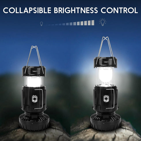 2024 Upgrade Solar Powered Camping Lantern with Fan - Stay Cool and Well-Lit During Outdoor Adventures with This