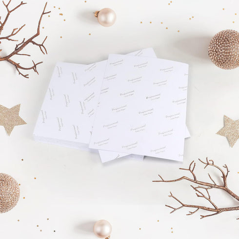 ZBEIVAN Photo Paper, 8x10 inch High Glossy Paper, 100 Sheets, 200 GSM for Printer