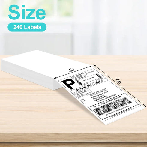 4x6 Joyberg Thermal Labels, Shipping Labels, Strong Adhesive Thermal Label, White Printer Paper/Label