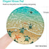 Non-Slip Rubber Base Gaming Mouse Pad, Waterproof Round Office Mouse Pad, Small Size 7.87 x 7.87 Inch, Cute Turtle