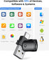 ELISWEEN Presentation Clicker Wireless Presenter Remote for PowerPoint, Powerpoint Clicker with Volume Control