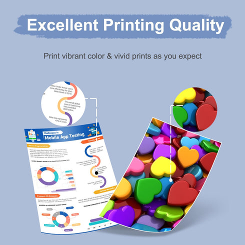 LC203 Ink Cartridges 4 Pack - Compatible for Brother MFC-J480DW, MFC-J880DW, MFC-J460DW