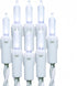 100 LED White Christmas Lights, UL Certified and Commercial Grade White Wire