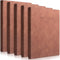 SATINIOR 5 Pack A4 Notebooks, 360 Pages, Leather Softcover, Thick Paper, Lined, 8.5'' x 11'' (Brown) for Office Home