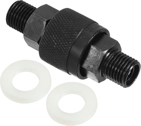 PATIKIL Hydraulic Quick Connect Coupler, 1 Set Carbon Steel M14x1.5mm Male Thread Pipe Fitting Adapter