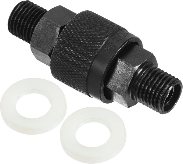 PATIKIL Hydraulic Quick Connect Coupler, 1 Set Carbon Steel M14x1.5mm Male Thread Pipe Fitting Adapter