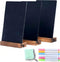 7.9x5.1 Desktop Chalkboard Sign with Wood Base, Message Board Menu Board Chalkboard