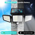 2500LM 210 Control,3 IP65 Waterproof,270 3 Modes(1 Packs) Tuffenough Solar Outdoor Lights LED Security Lights
