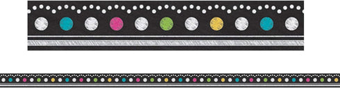 Teacher Chalkboard Brights Ribbon Runner