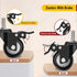 Caster Wheels 2 Inch Total Locking Stem Casters - 3/8" -16 x 1" Threaded Swivel Casters Set of 4 Heavy Duty