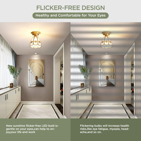 2 Pack 40W LED Light Bulb, 300W Equivalent, 5000 Lumens, 5000K Daylight White, E26/E27 Base for Indoor Outdoor
