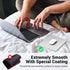HONKID Hard Metal Mouse Pad for Desk, Aesthetic Rigid Mousepad with Stable Rubber Base