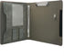 Binder Portfolio Organizer Case with Color File Folders, Gray, Standard