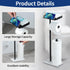 Toilet Paper Holder with Phone Stand - Extra Heavy Duty Marble Base Toilet Paper Holder Free Standing Built in Wet Wipe