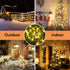 2 Packs 144ft 400 8 Toodour Solar Christmas Lights Outdoor, Total LED Solar String Lights with Mode, Outdoor Christmas