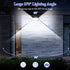 4-Pack 3 178 Solar Wall Lights Outdoor with Modes & Reflector, Waterproof Bright LEDs Motion Sensor Security Lights